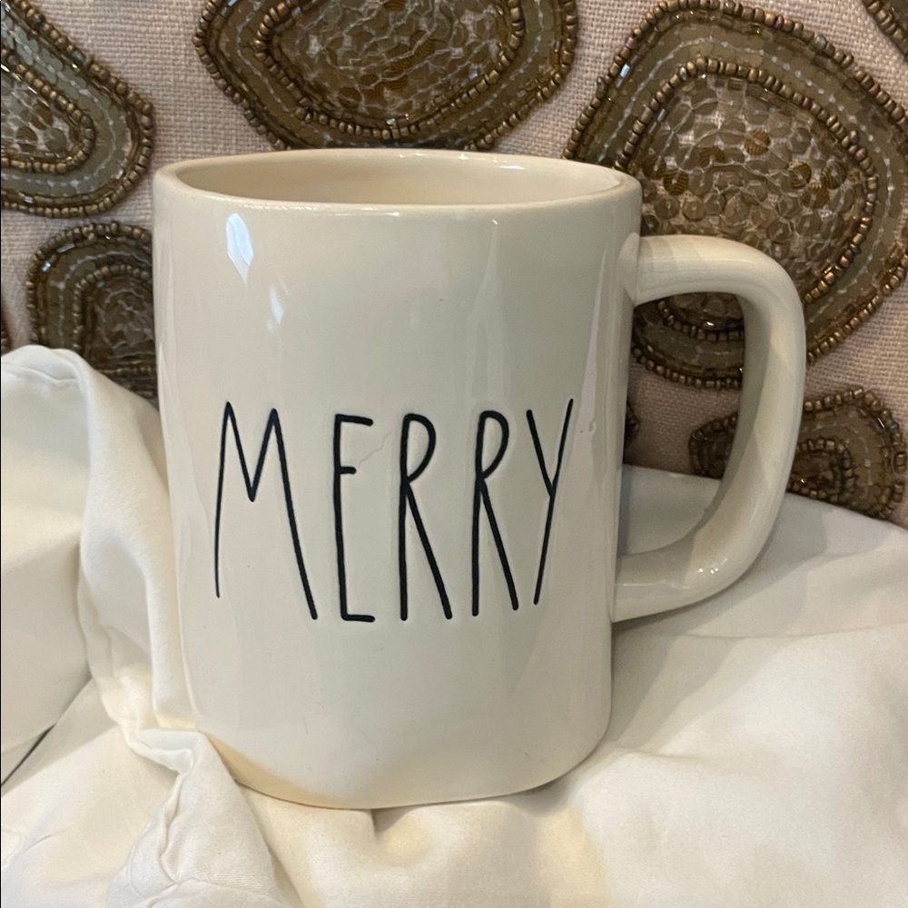 Rae Dunn Merry Mug - Cream